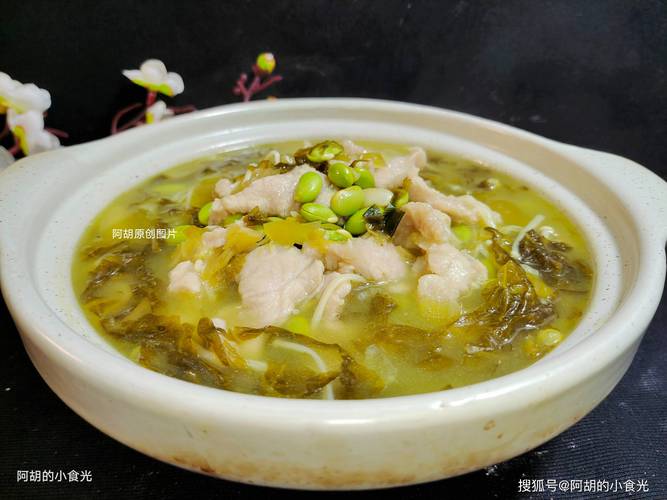 酸菜肉片汤