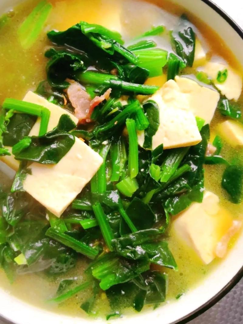 菠菜豆腐汤