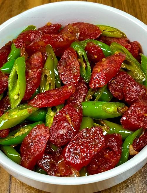 青椒炒腊肠