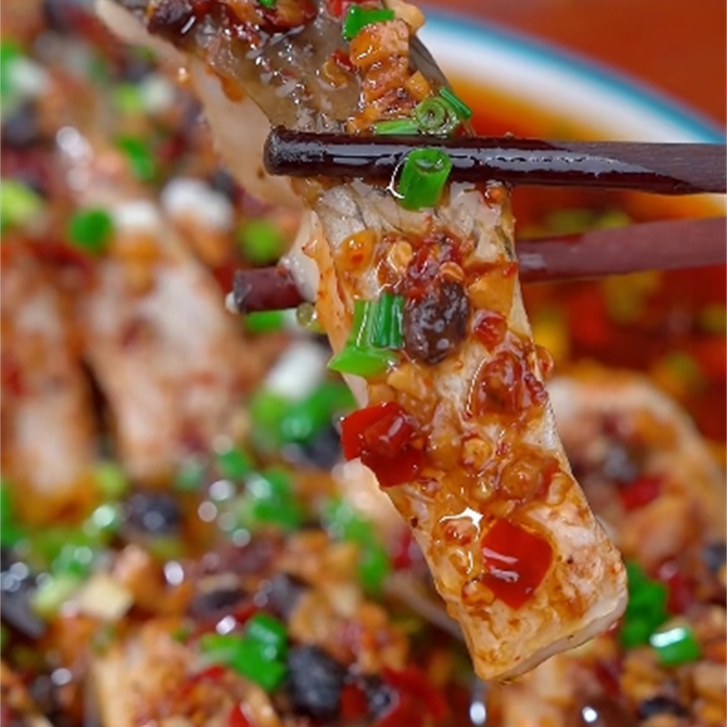 豆豉蒸腊鱼