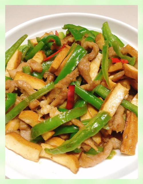 青椒炒香干